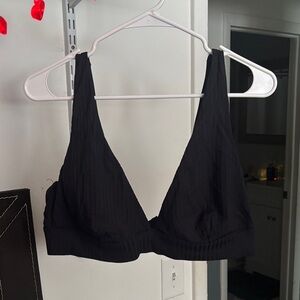 Time and Tru Elegant Black Bikini Top